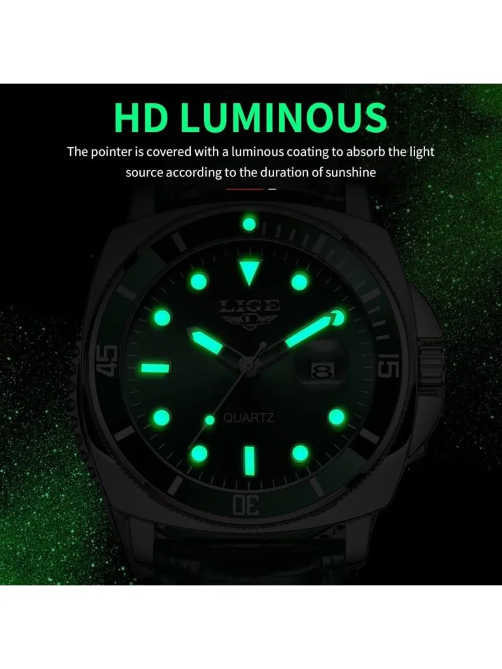 Waterproof Men's Dress Watch - Stylish Quartz Analog with Stainless Steel Band